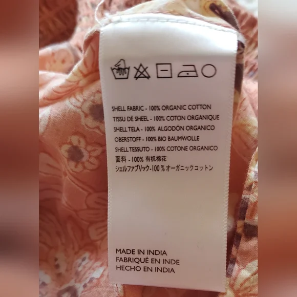 CLEOBELLA Magdalena Bohemian Peach Jumpsuit, Small - Picture 10 of 11